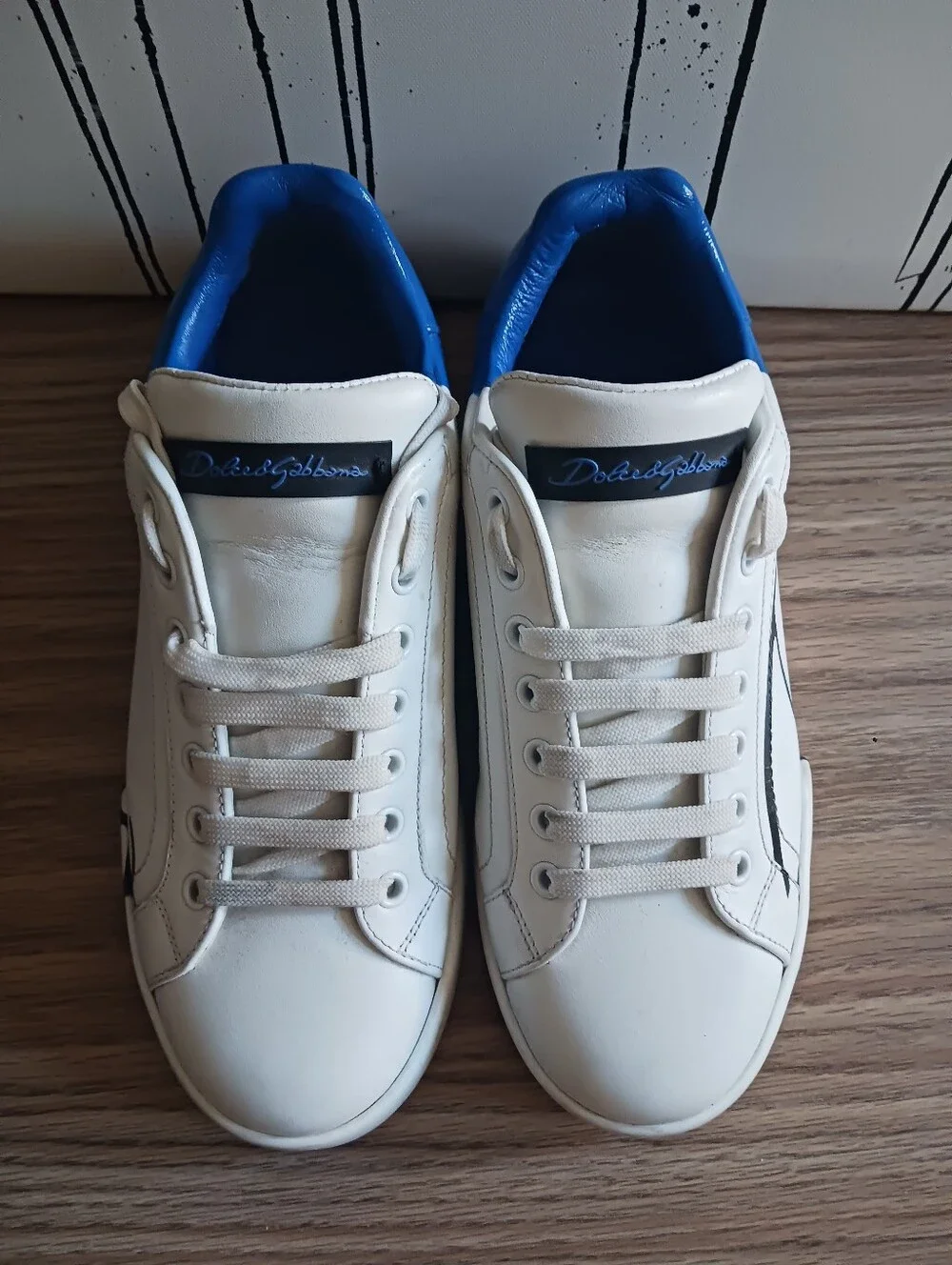 Dolce & Gabbana Portofino Two -Tone Sneakers Size 6